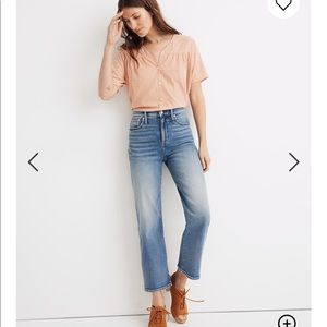 Madewell Slim Wide Leg Crop Jeans